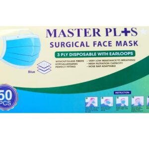 Master Plus 3-Ply Surgical Face Mask (Blue)